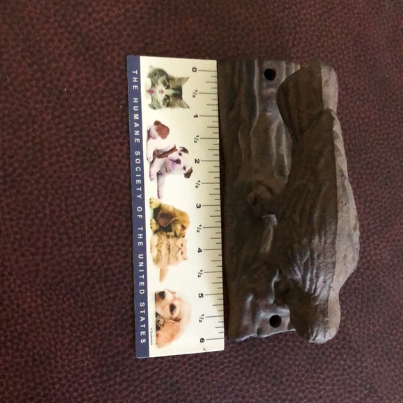 Woodpecker Door Knocker Cast Metal Heavy Brown - Picture 6 of 6